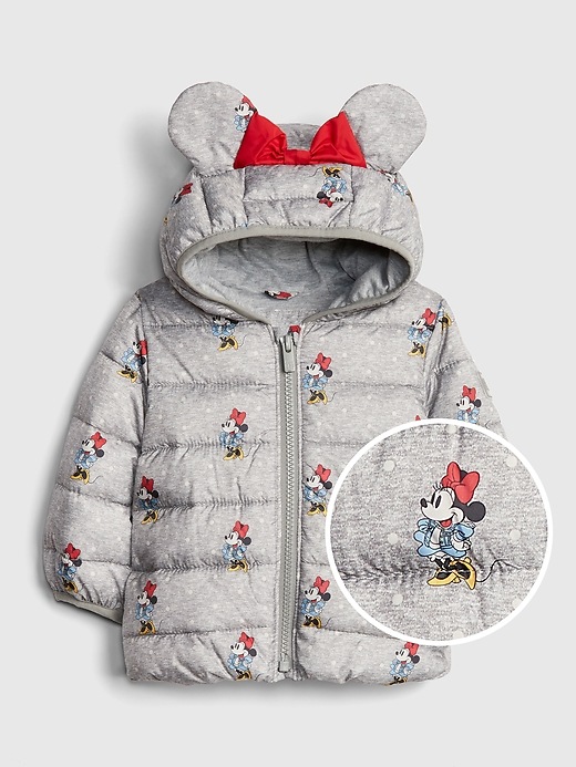 View large product image 1 of 1. babyGap &#124 Disney Minnie Mouse ColdControl Lightweight Puffer