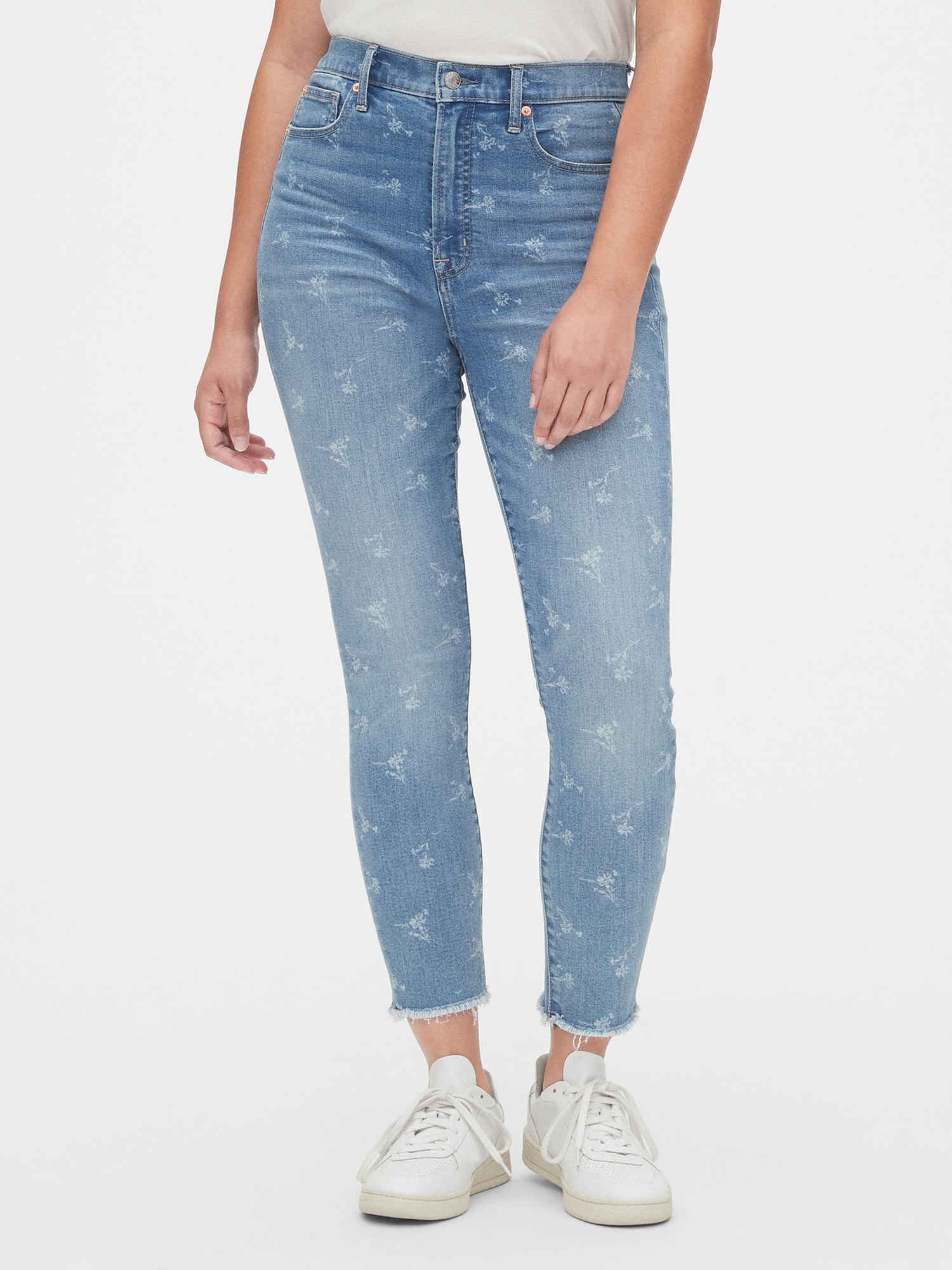 High Rise True Skinny Ankle Jeans with Secret Smoothing Pockets