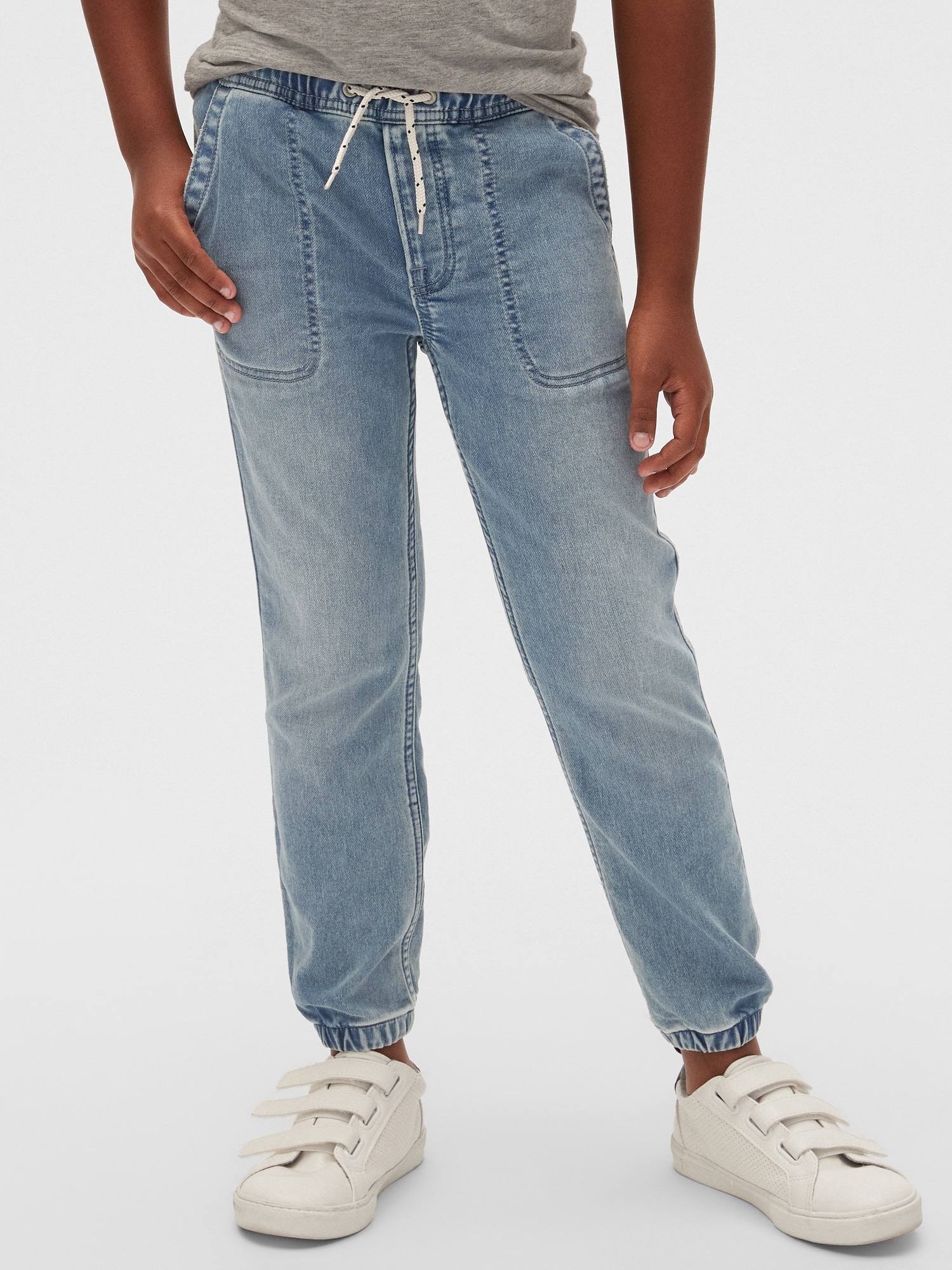 Kids Denim Joggers with Washwell™