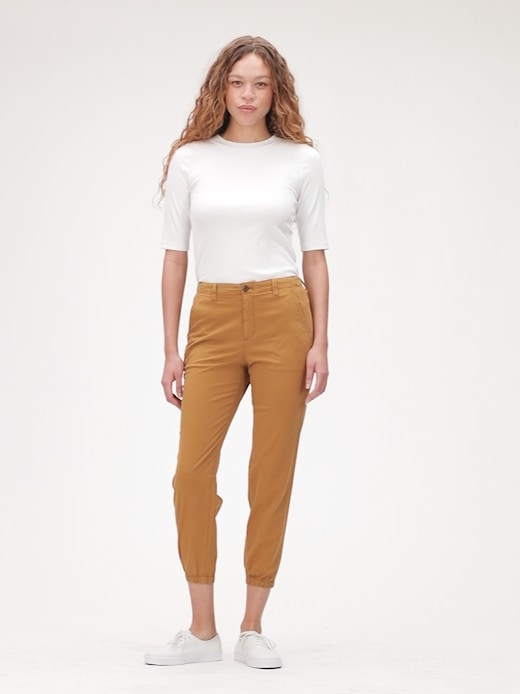 gap khaki joggers