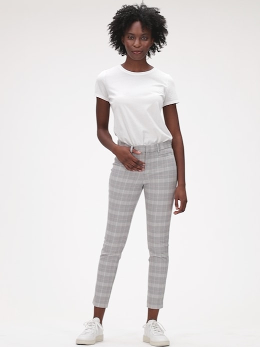 gap gingham pants