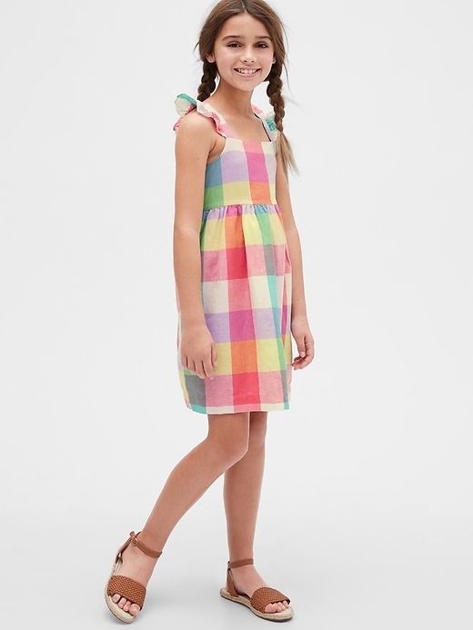 Image number 3 showing, Kids Flutter Plaid Dress