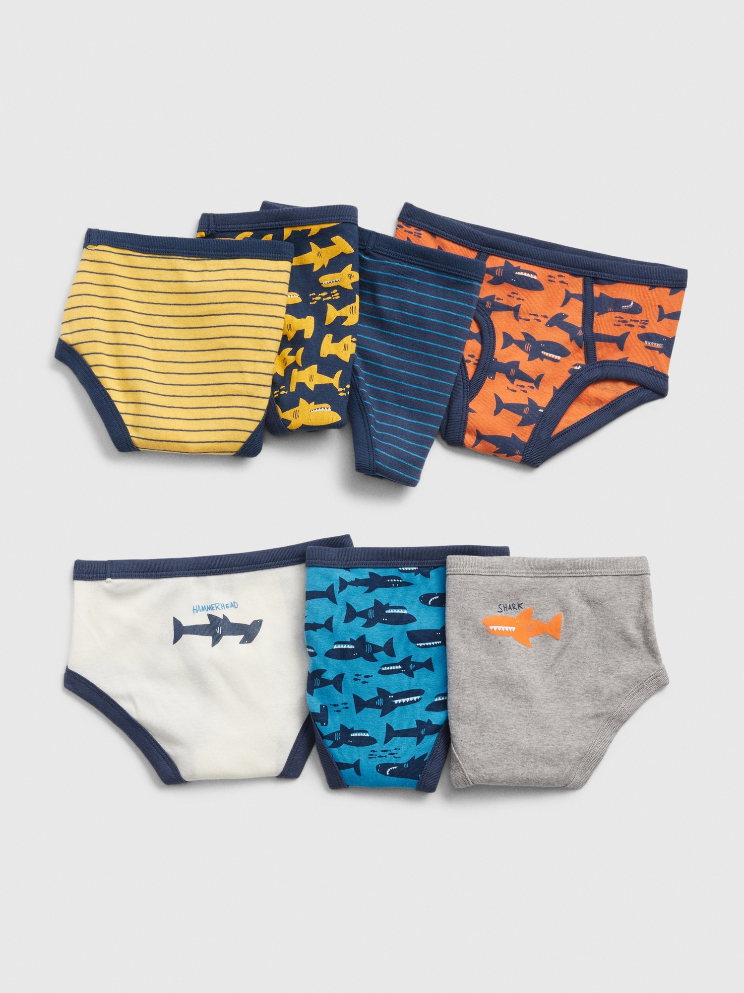 Toddler Boys Baby Shark Underwear Size 2T 3T or 4T Briefs 100% Cotton (7  Pack) 