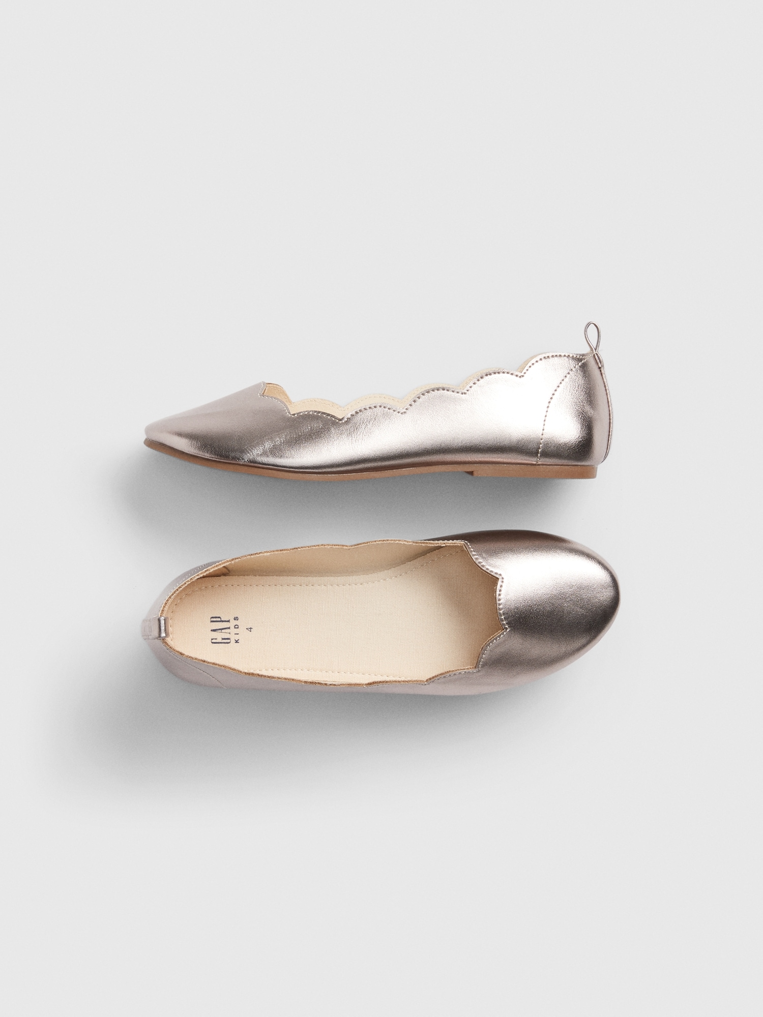 Gap leather hot sale ballet flats