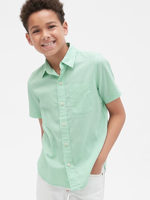 Image number 2 showing, Kids Oxford Short Sleeve Shirt