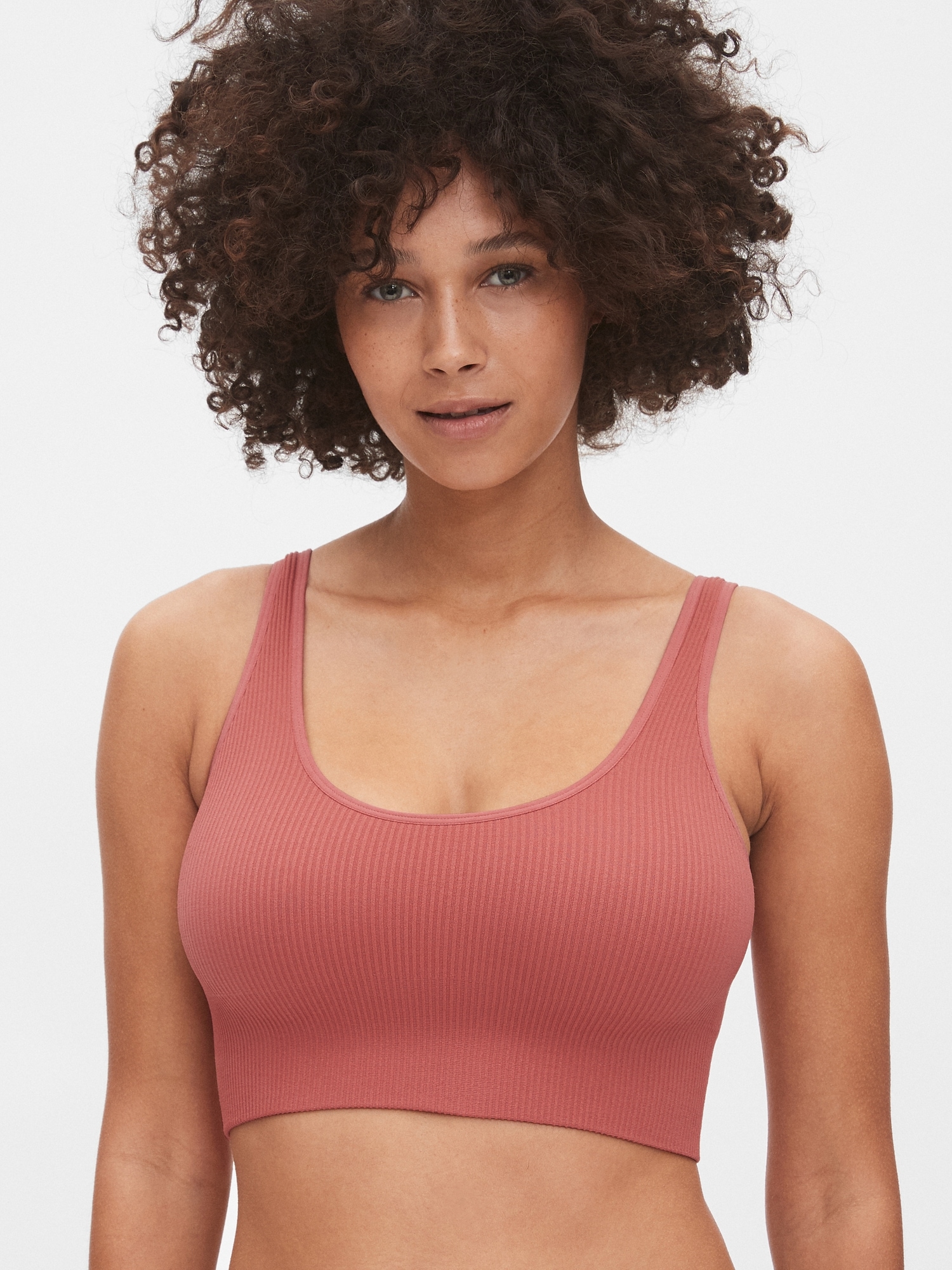 ribbed seamless bralette