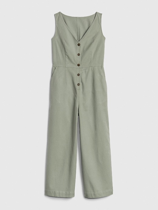 Buy Patched jumpsuit short woman 63% Cotton / 18% Tencel® / 15