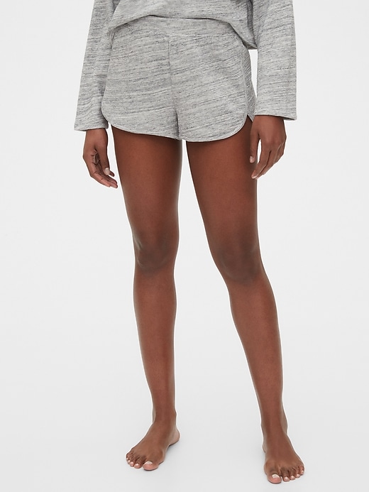 View large product image 1 of 1. Textured Lounge Shorts in French Terry