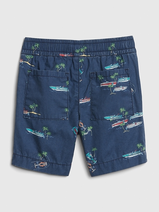 Image number 2 showing, Toddler Print Poplin Pull-On Shorts