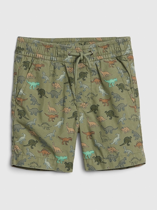 Image number 8 showing, Toddler Print Poplin Pull-On Shorts