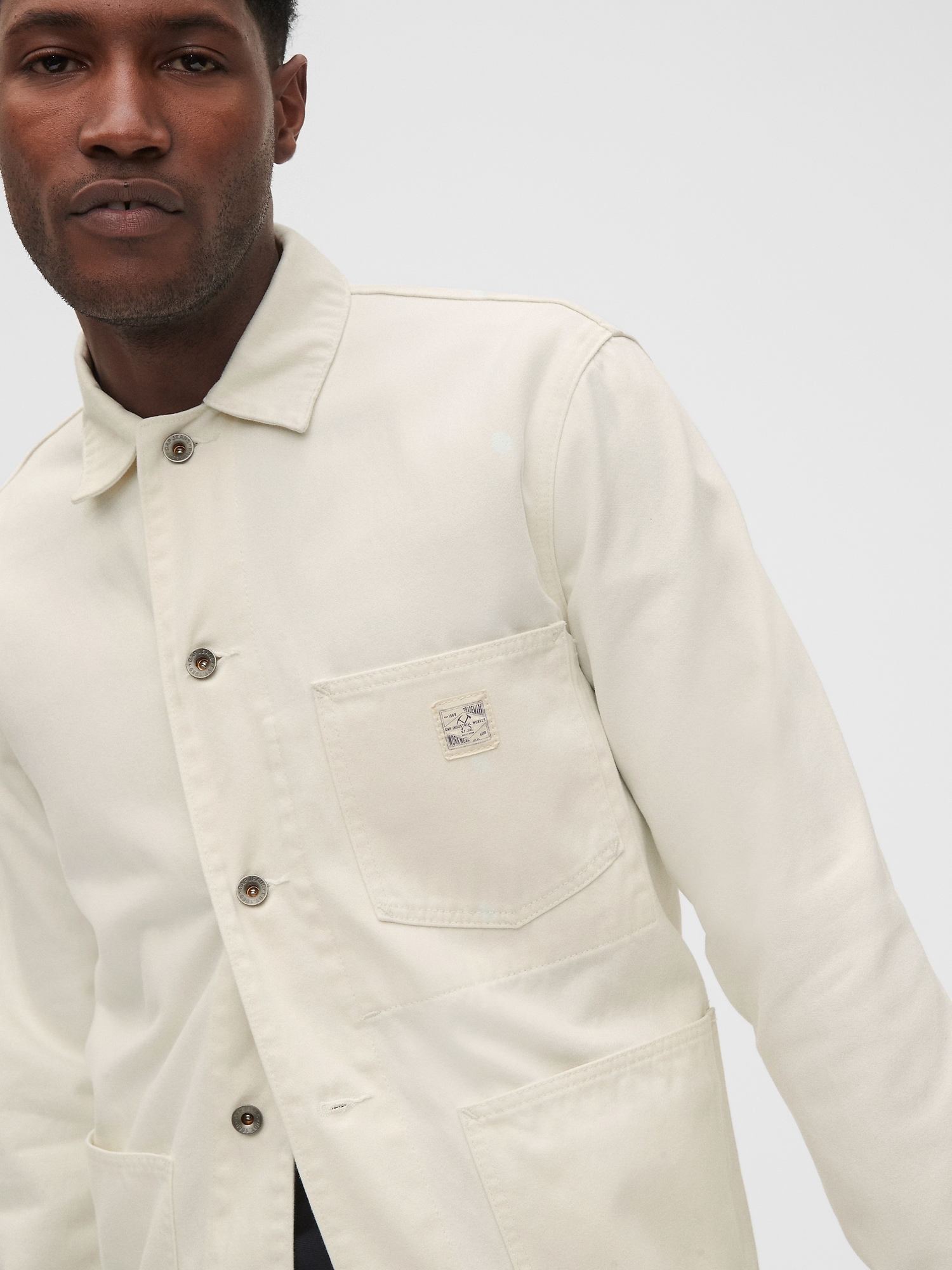 Gap clothing company, Jackets & Coats, Vtg Gap Chore Coat Denim Jacket  Made In Usa Workwear Rrl Lvc Size S