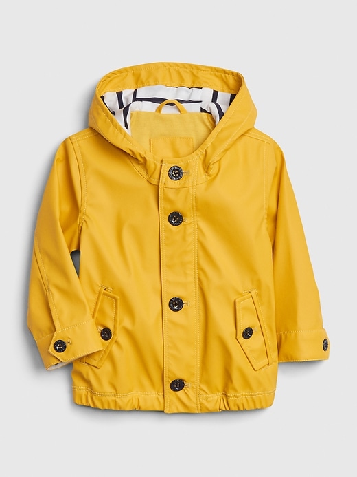 Baby Jersey-Lined Raincoat | Gap