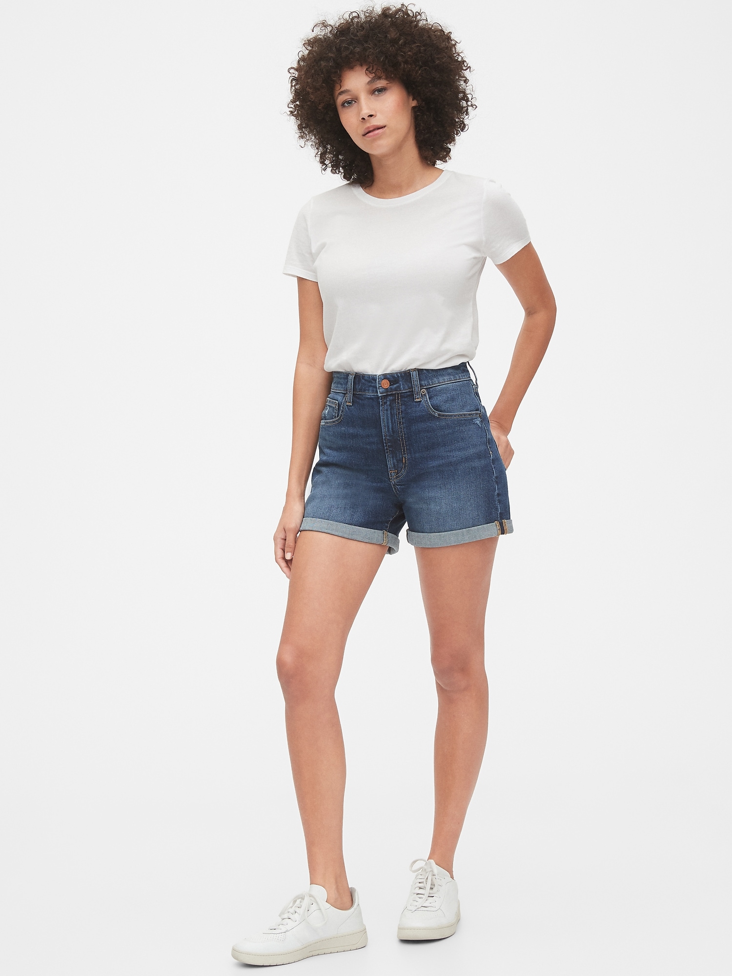 curvy girl jean shorts