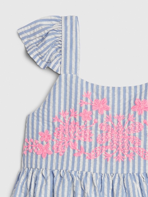 Baby Embroidered Seersucker Dress