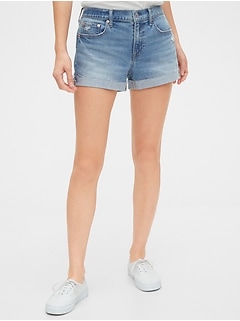 gap high waisted jean shorts