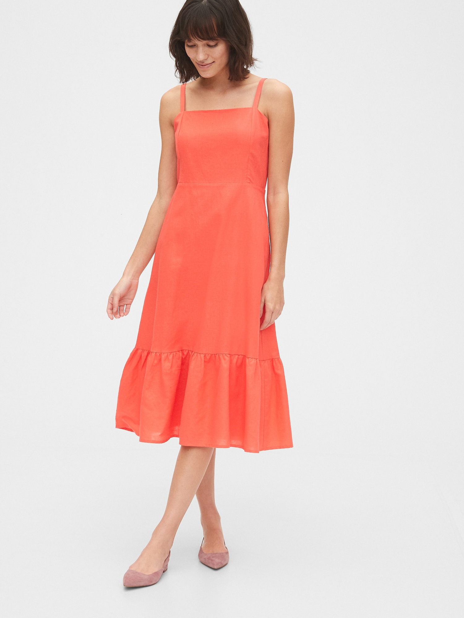 gap orange dress