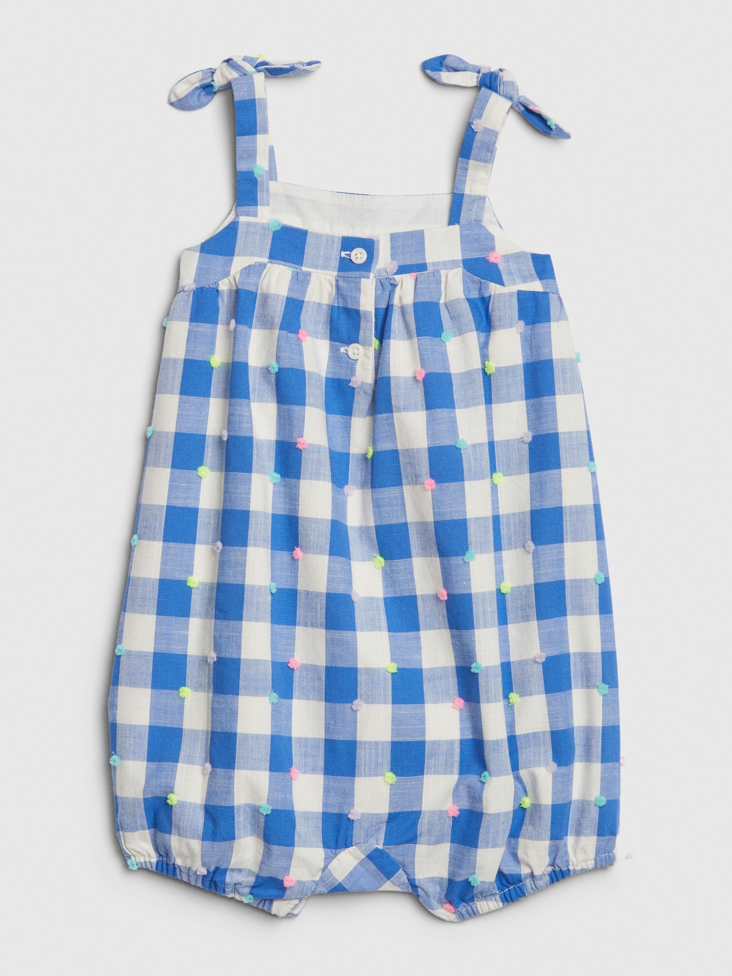 Baby Gingham Shorty One-Piece | Gap