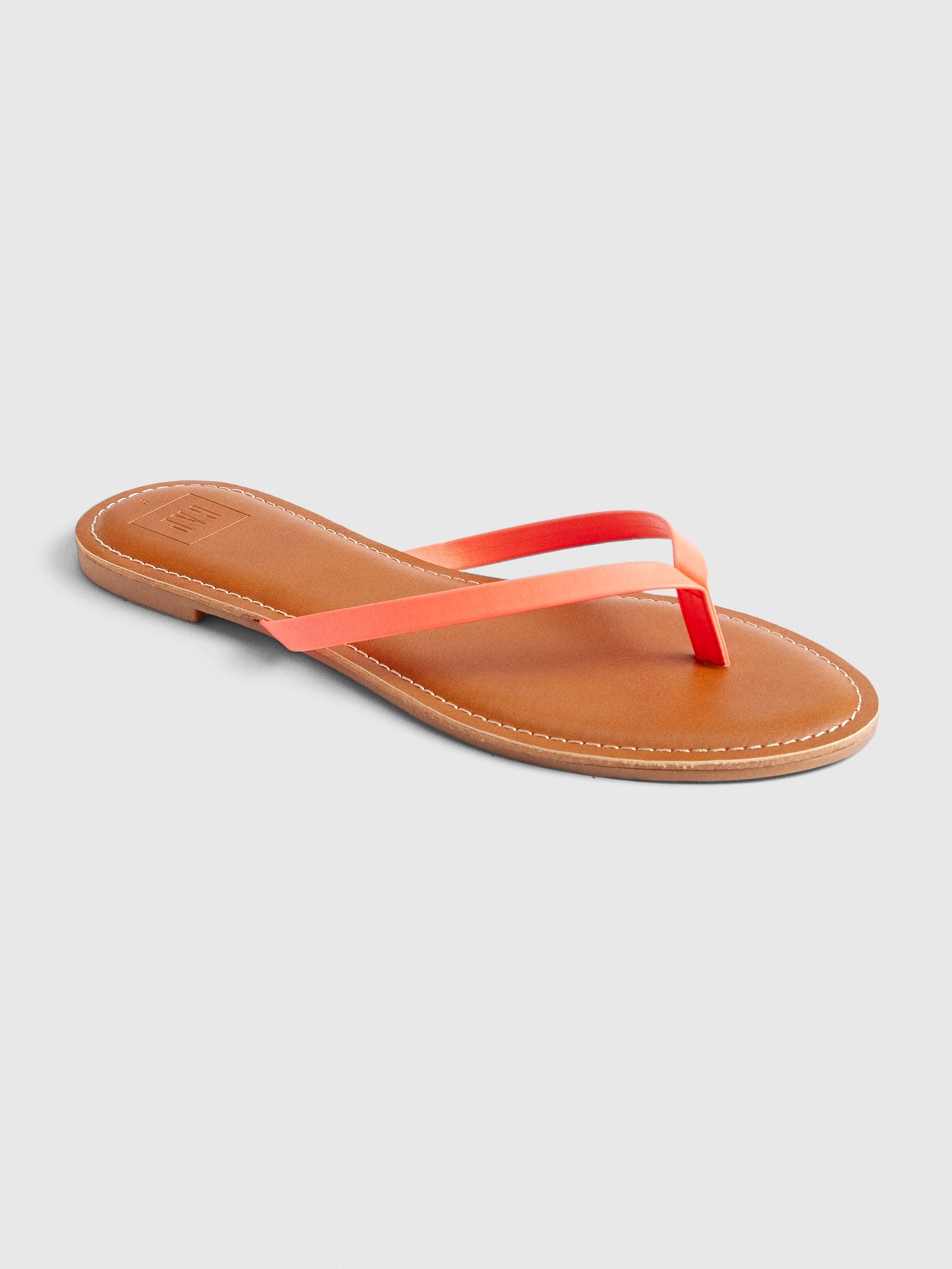 Faux Leather Flip Flops | Gap