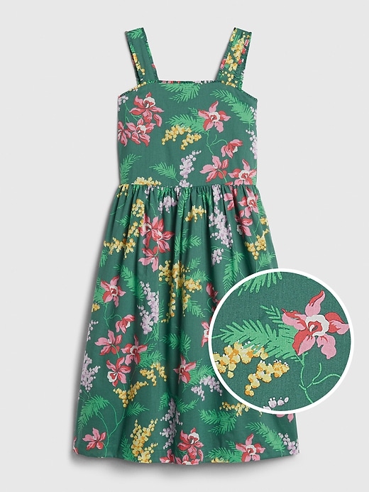 Kids Floral Apron Dress