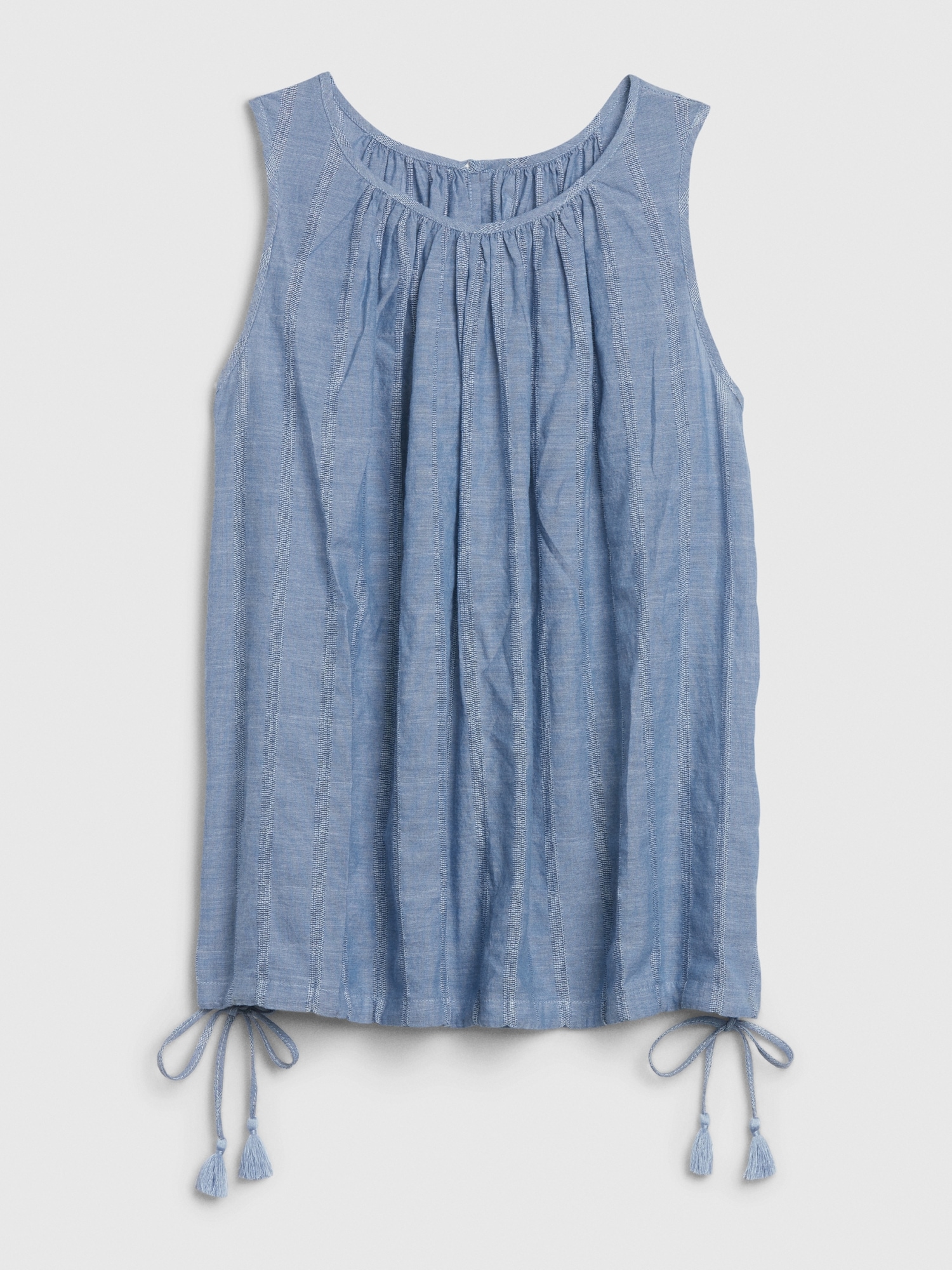 Sleeveless Bubble Hem Top