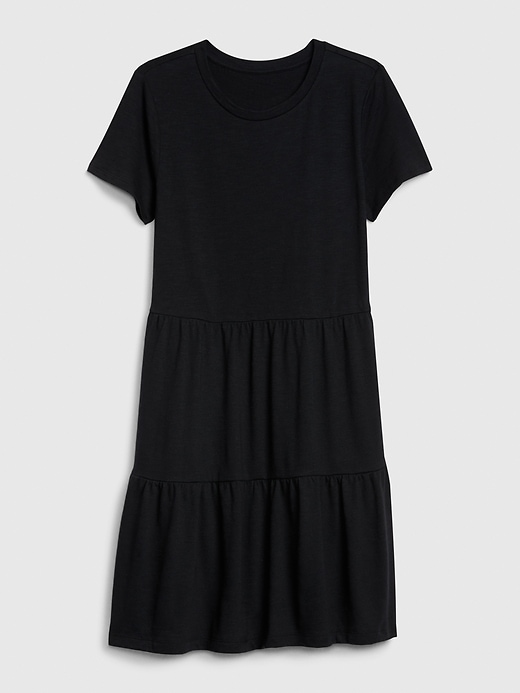 Image number 6 showing, Tiered T-Shirt Dress in Modal-Cotton