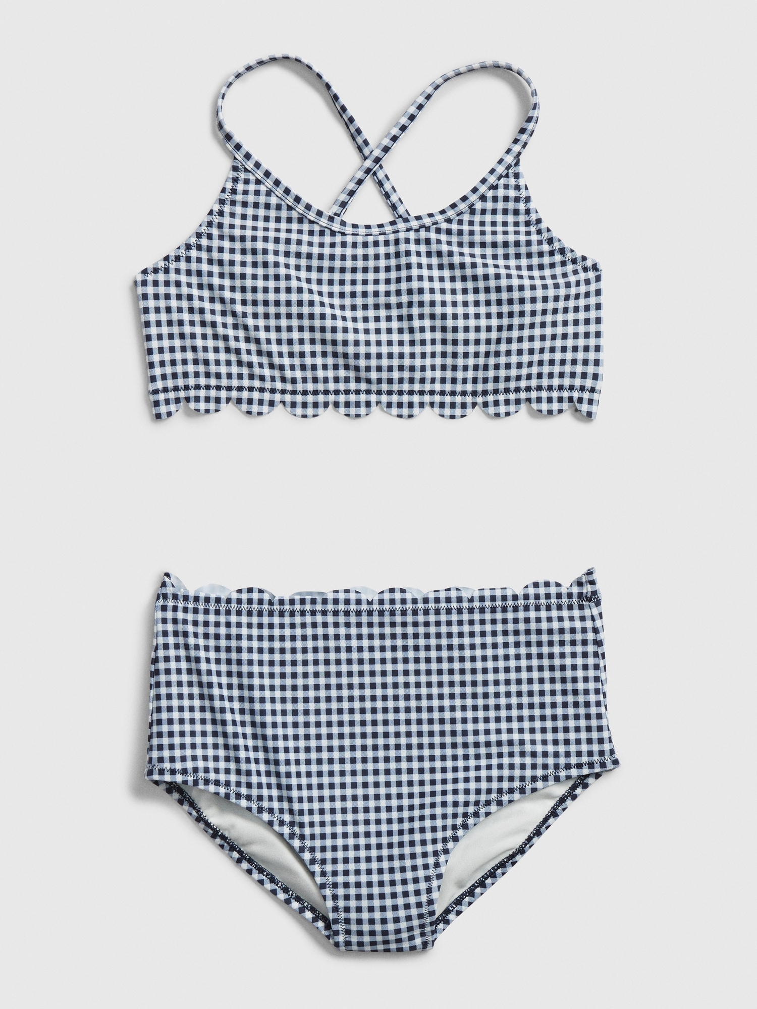 Kids Gingham Swim Two Piece