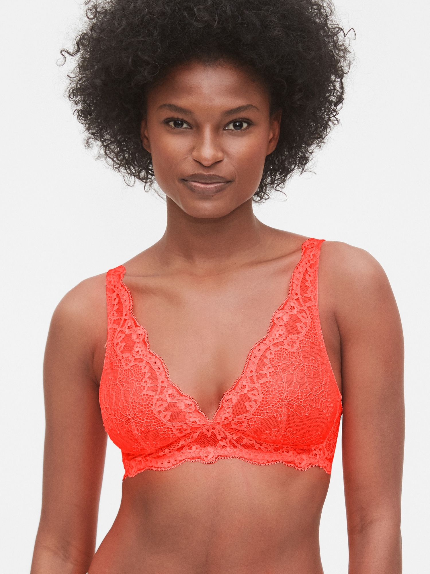 Gap Breathe Lace Plunge Bralette, This Brand Is Giving Us Everyday Romance  With Valentine's Day Lingerie