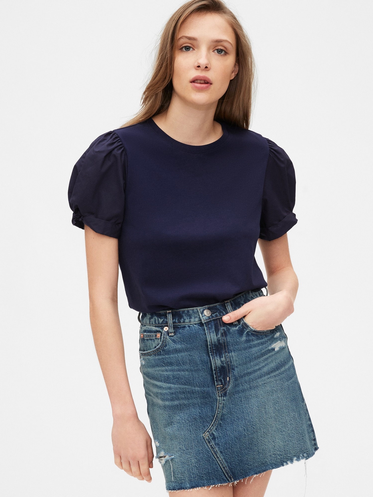 puff sleeve t shirt