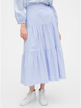 Tiered maxi outlet skirt gap