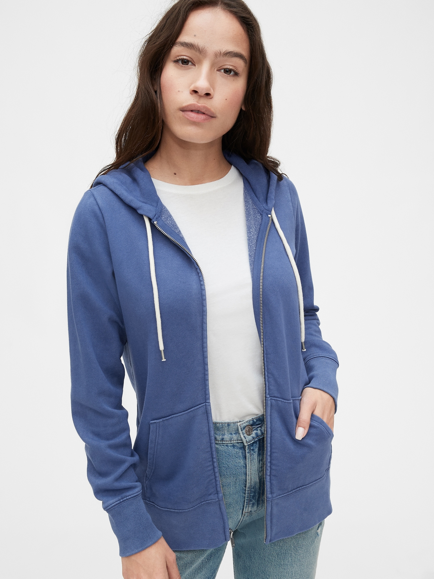 gap vintage soft zip hoodie