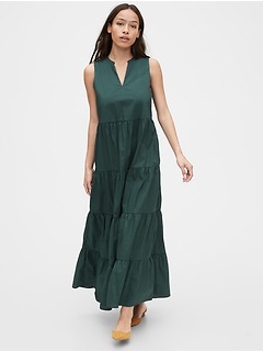 gap tiered maxi dress