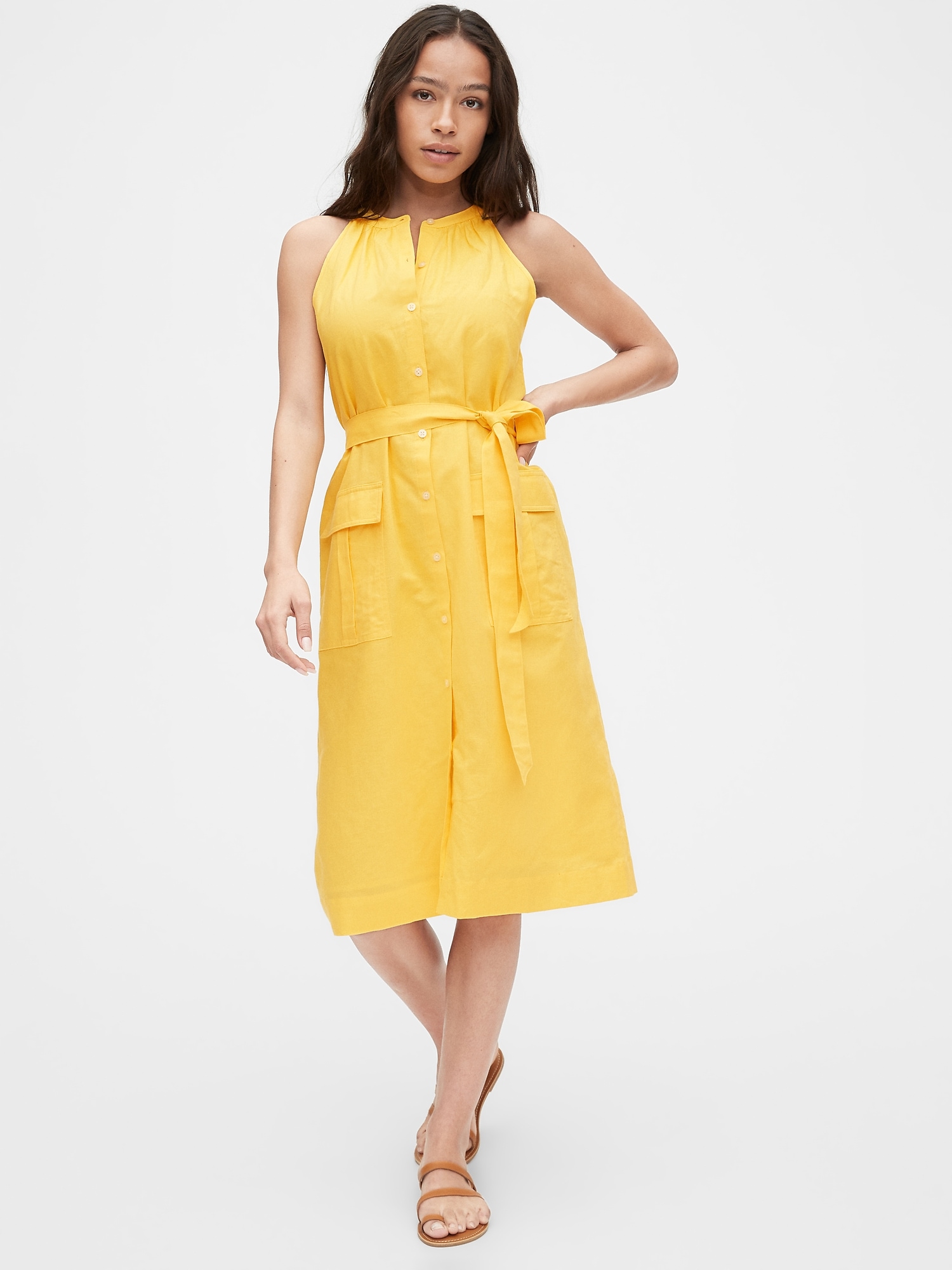 gap yellow dress