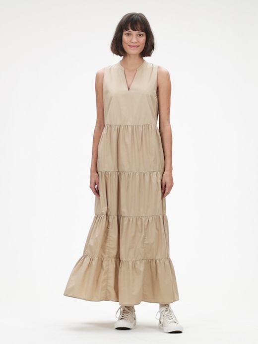 gap tiered maxi dress