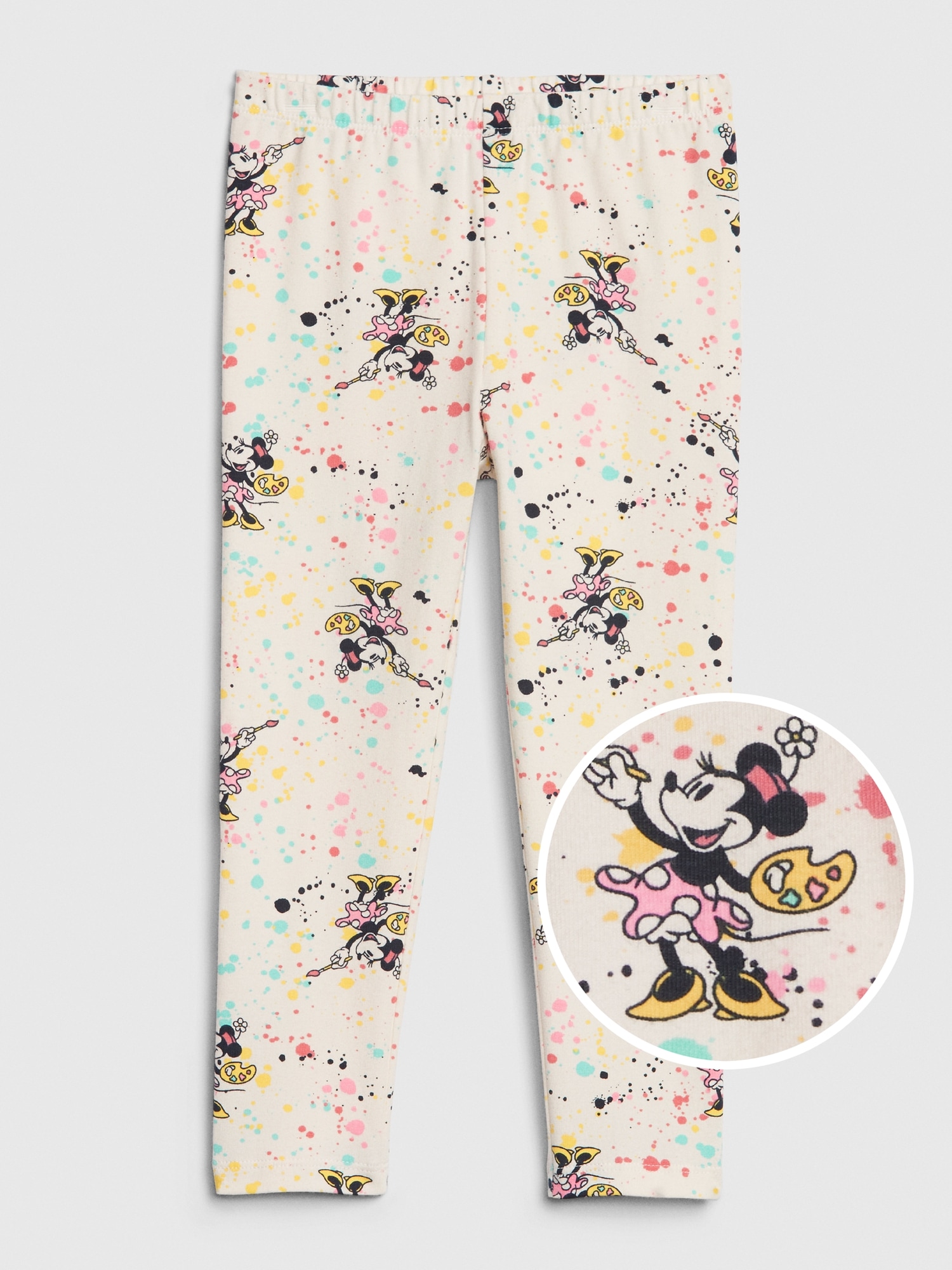 Buy Baby Girls' Disney All Over Minnie Mouse Prints Leggings with  Elasticised Waistband Online