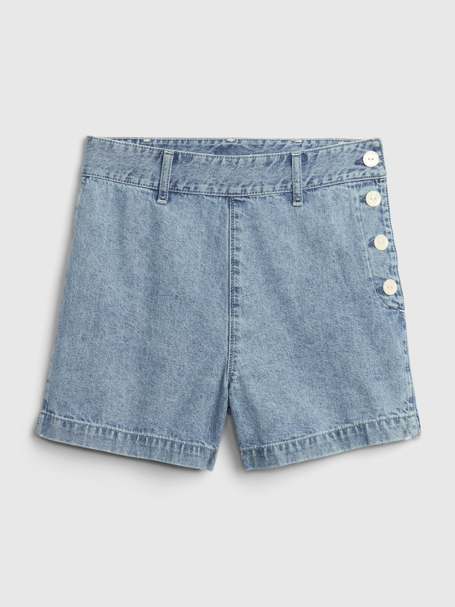 Side-Button Denim Shorts | Gap