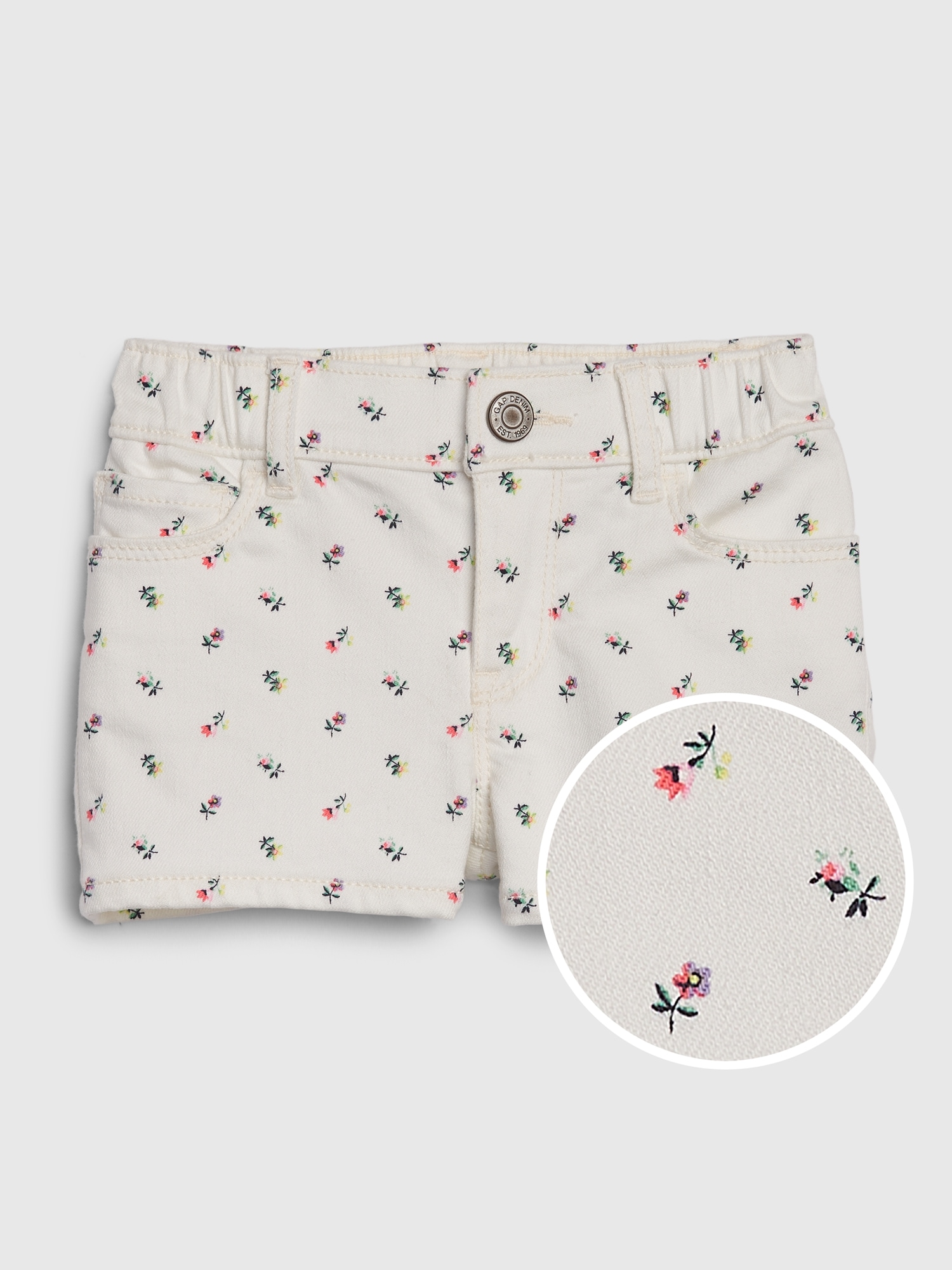 Click to Buy << Girls Jeans Shorts Floral Print Summer Short Pants for Girls  Children Denim Trous…