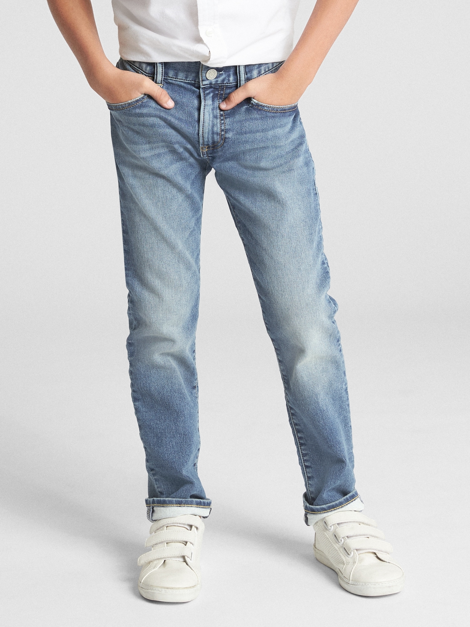 the slim jeans