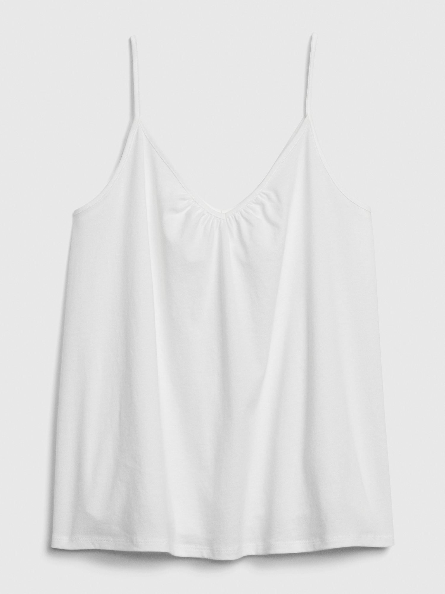 white v neck tank top