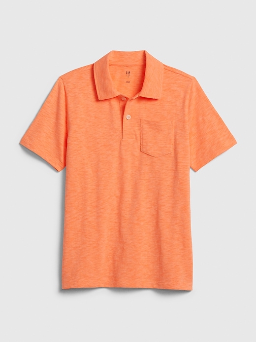 View large product image 1 of 1. Kids Jersey Polo T-Shirt