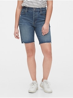 gap jean shorts womens