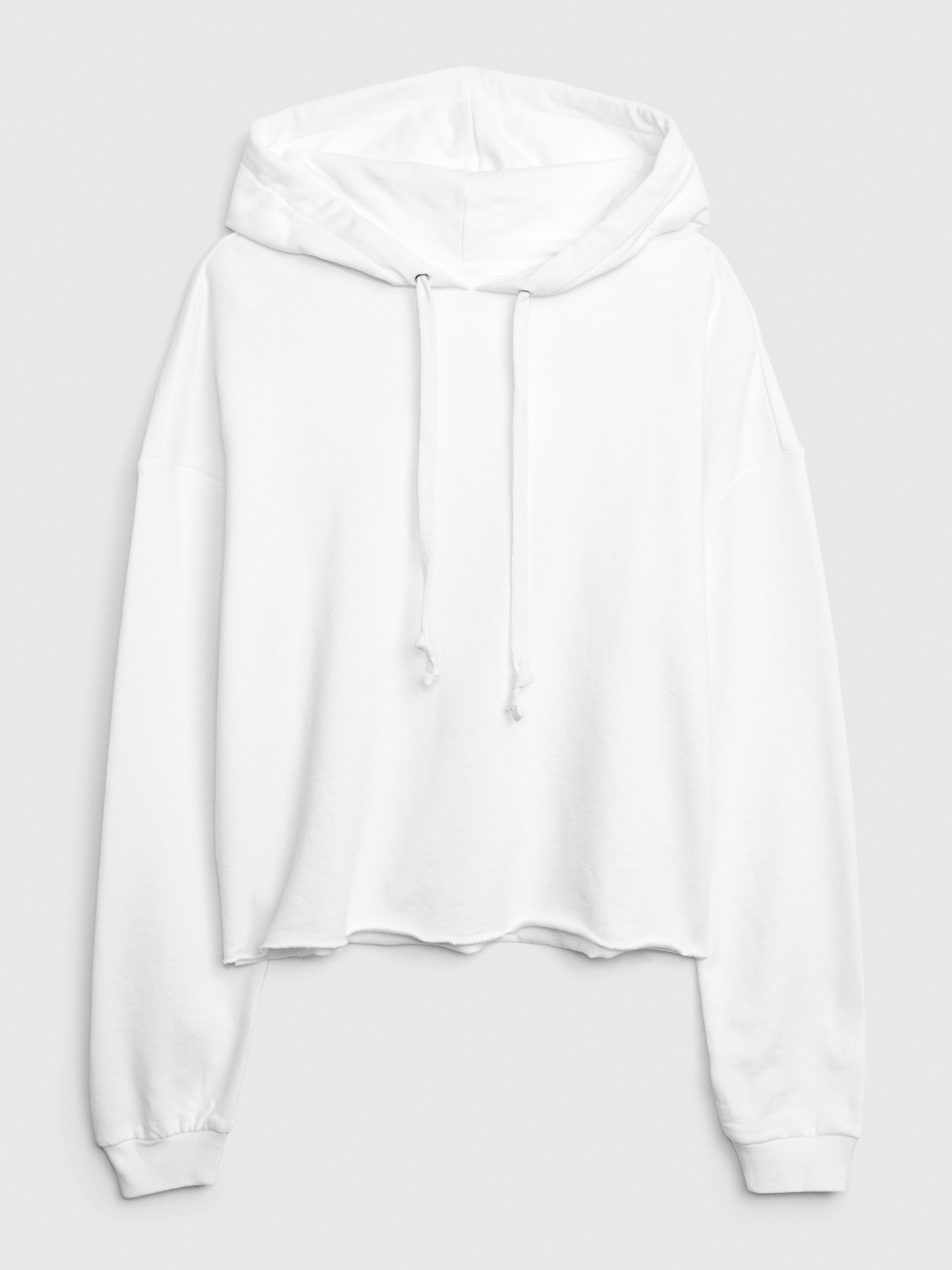 Plain white cropped hoodie hotsell