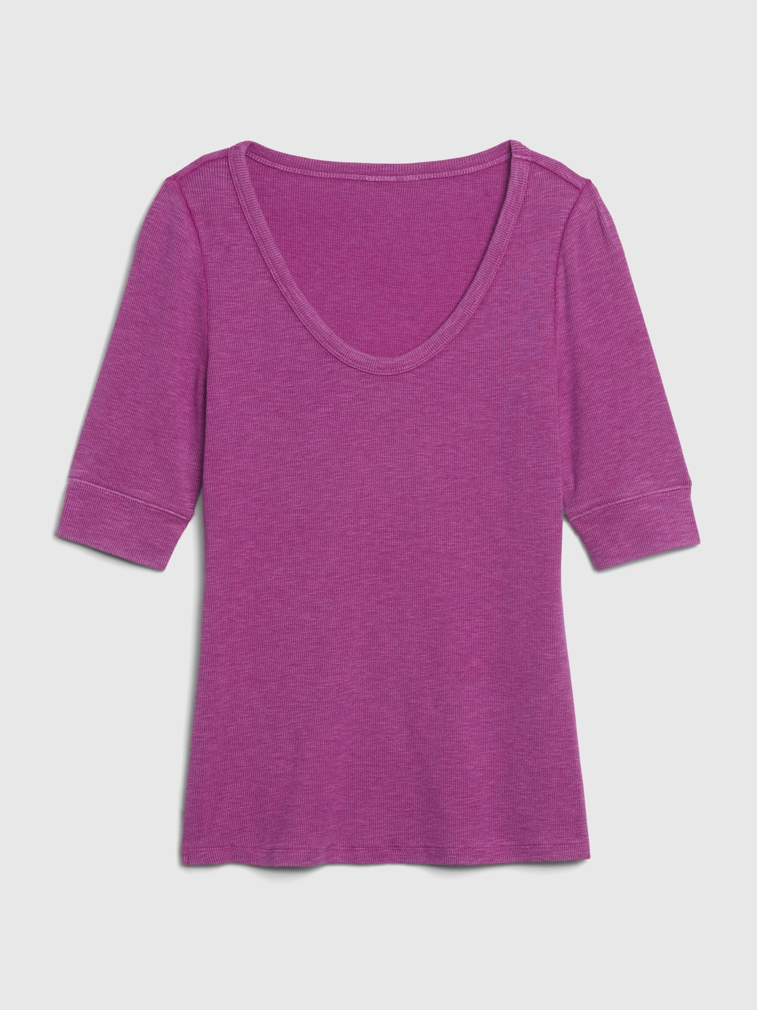 purple scoop neck t shirt