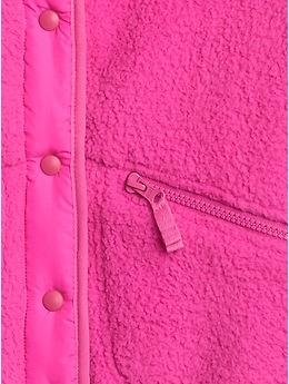 Hit the Slopes Neon Pink Fleece Jacket