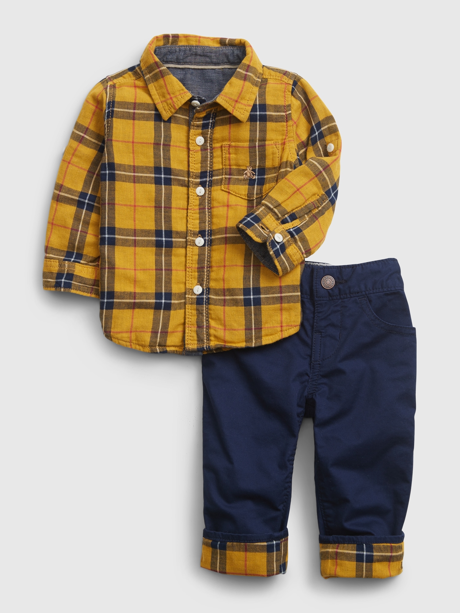 baby plaid outfit