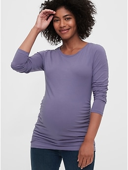 gap maternity pure body long sleeve