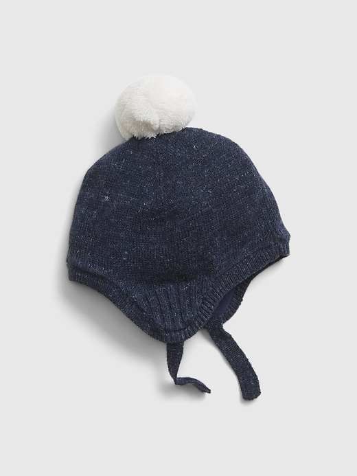 View large product image 1 of 1. Baby Knit Pom Hat