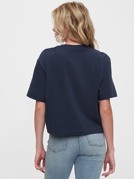 Image number 2 showing, Gap Logo Boxy Cropped T-Shirt