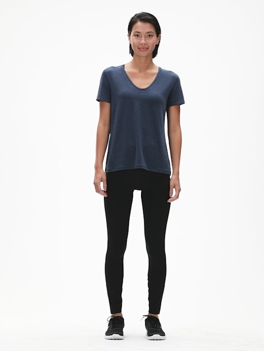 Gap GapFit Breathe Hi-Lo Tunic - ShopStyle Crewneck & Swoop Neck Sweaters