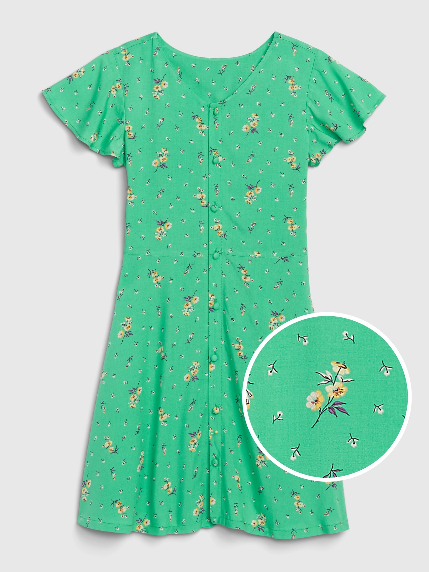 floral dress button up