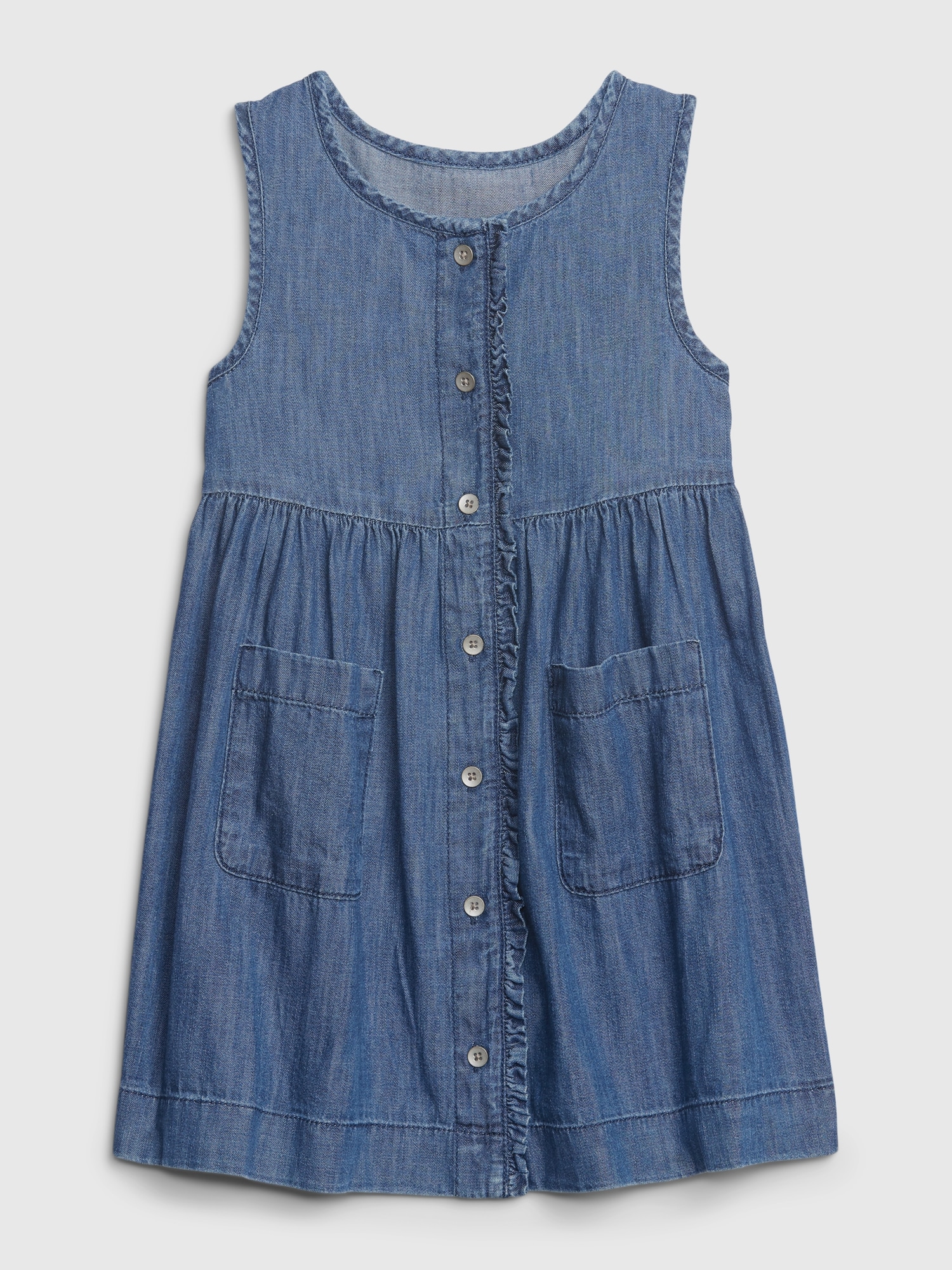 Polo Ralph Lauren Toddler Girls Cotton Denim Overall Dress - Macy's